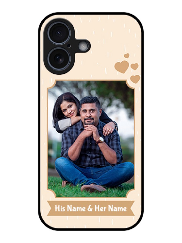 Custom Apple iPhone 17 Custom Metal Phone Case - With Confetti Love Design