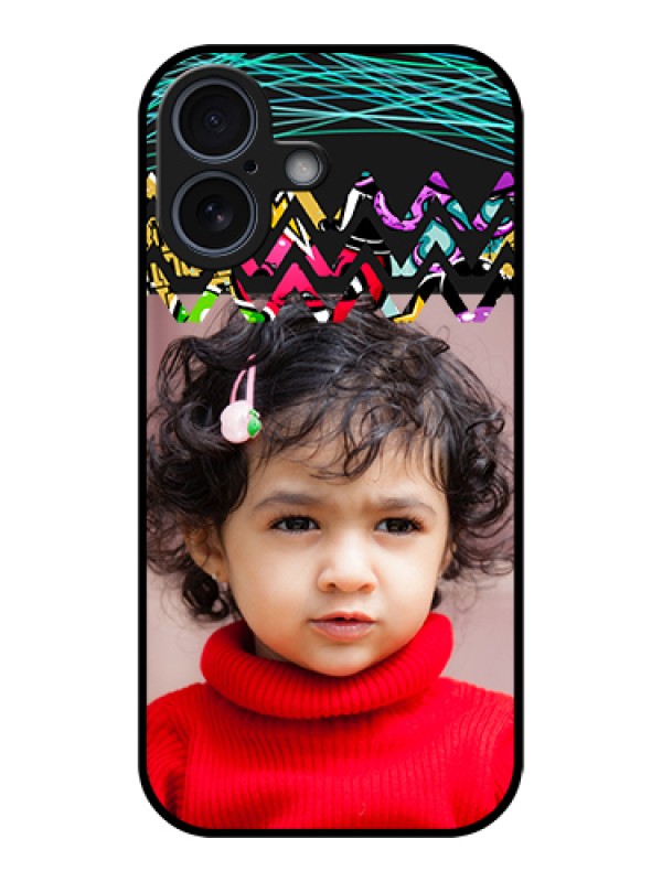 Custom Apple iPhone 17 Custom Metal Phone Case - Neon Abstract Design