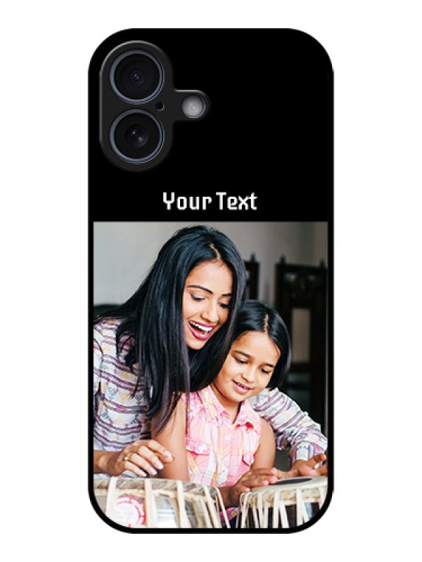 Custom Apple iPhone 17 Custom Metal Phone Case - Photo With Name Design