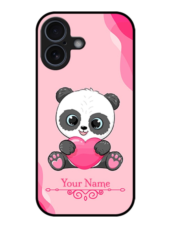 Custom Apple iPhone 17 Custom Metal Phone Case - Cute Panda Design
