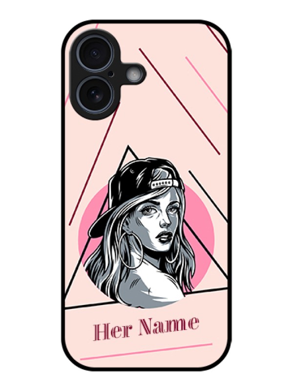Custom Apple iPhone 17 Custom Metal Phone Case - Rockstar Girl Design