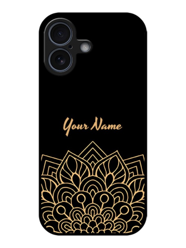 Custom Apple iPhone 17 Custom Metal Phone Case - Golden Mandala Design