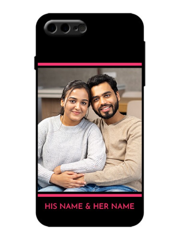 Custom iPhone 7 Plus Custom Metal Phone Case - With Add Text Design