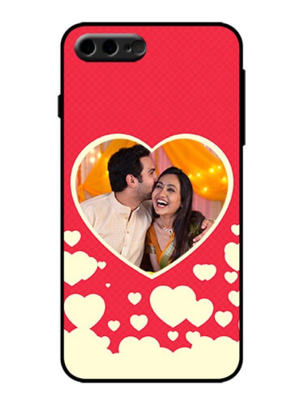 Custom iPhone 7 Plus Custom Metal Phone Case - Love Symbols Phone Cover Design