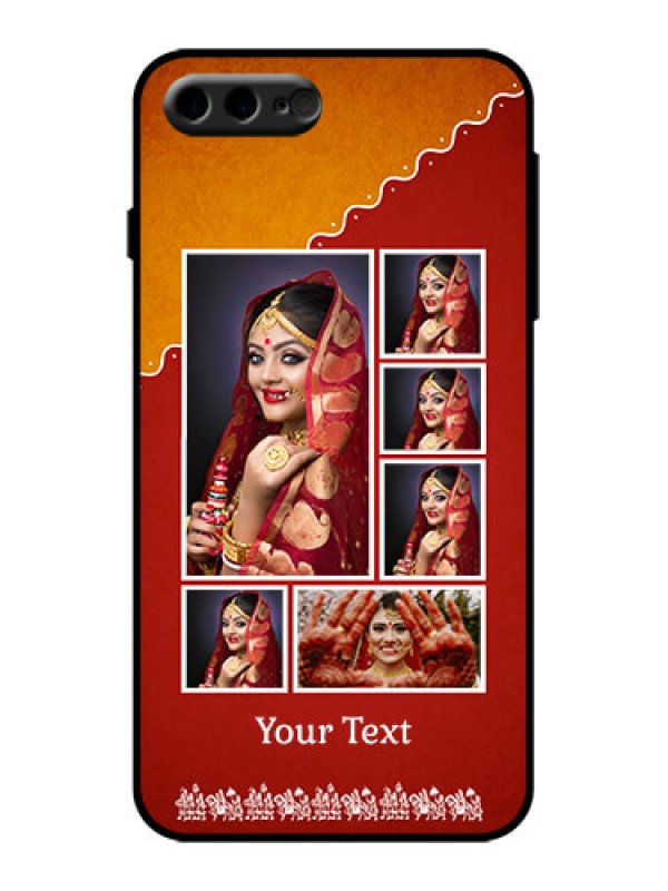 Custom iPhone 7 Plus Custom Metal Phone Case - Wedding Pic Upload Design