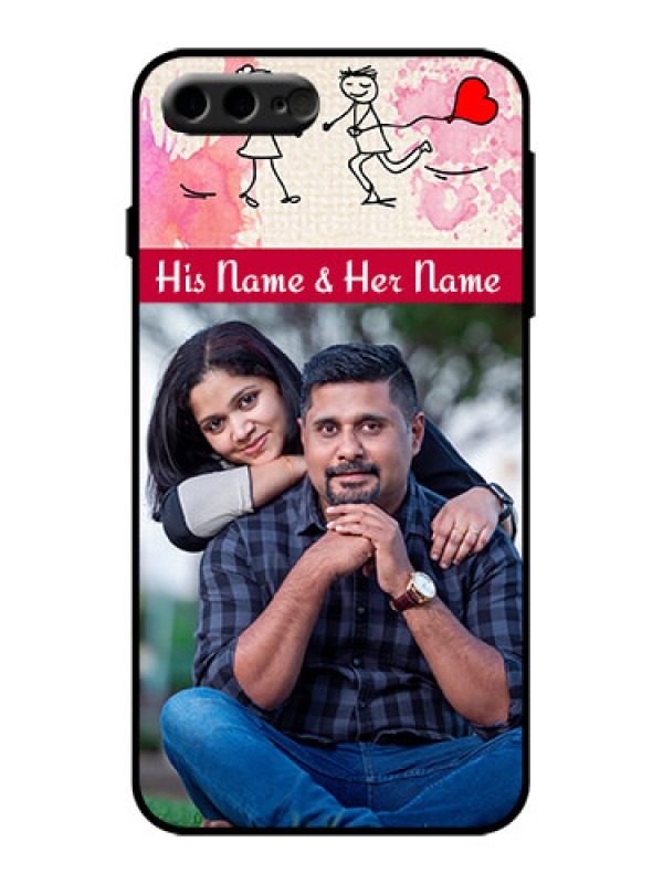 Custom iPhone 7 Plus Custom Metal Phone Case - You And Me Case Design