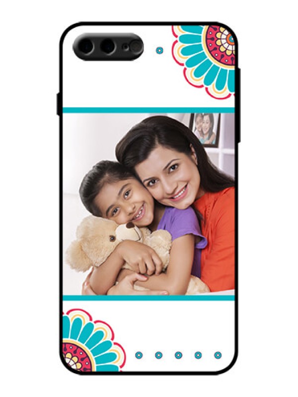 Custom iPhone 7 Plus Custom Metal Phone Case - Flower Design