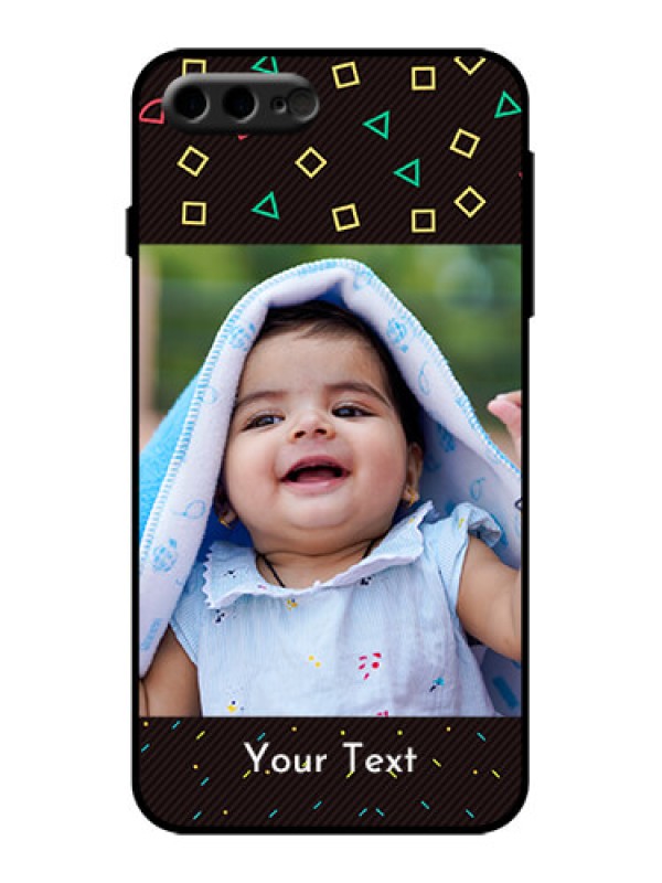 Custom iPhone 7 Plus Custom Metal Phone Case - With Confetti Birthday Design