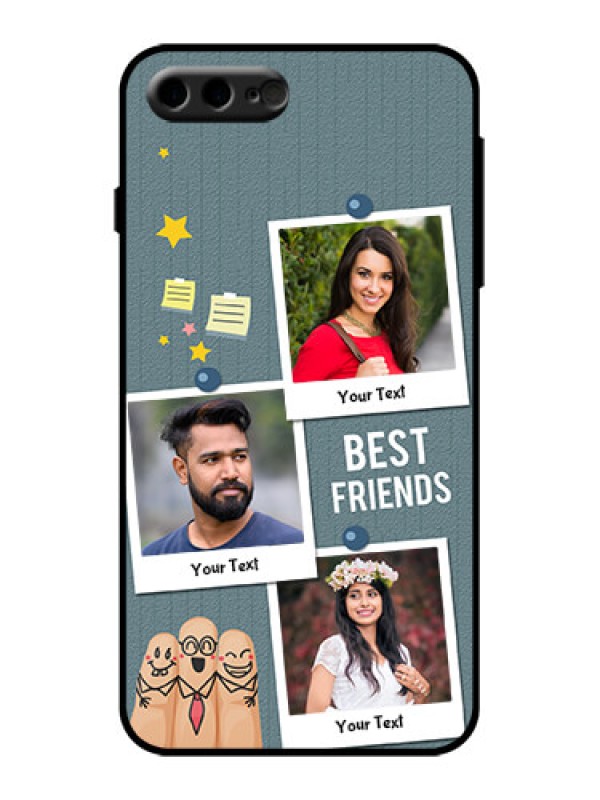 Custom iPhone 7 Plus Custom Metal Phone Case - Sticky Frames And Friendship Design
