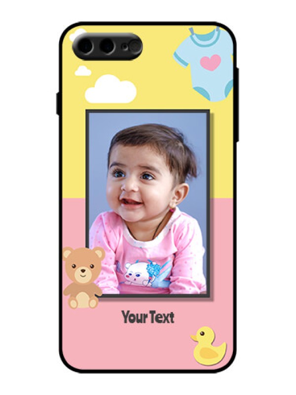 Custom iPhone 7 Plus Custom Metal Phone Case - Kids 2 Color Design