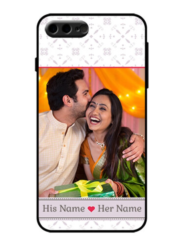 Custom iPhone 7 Plus Custom Metal Phone Case - With Photo And Ethnic Design