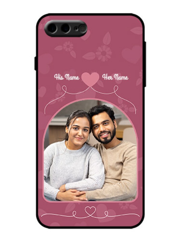 Custom iPhone 7 Plus Custom Metal Phone Case - Love Floral Design