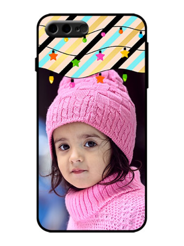 Custom iPhone 7 Plus Custom Metal Phone Case - Lights Hanging Design