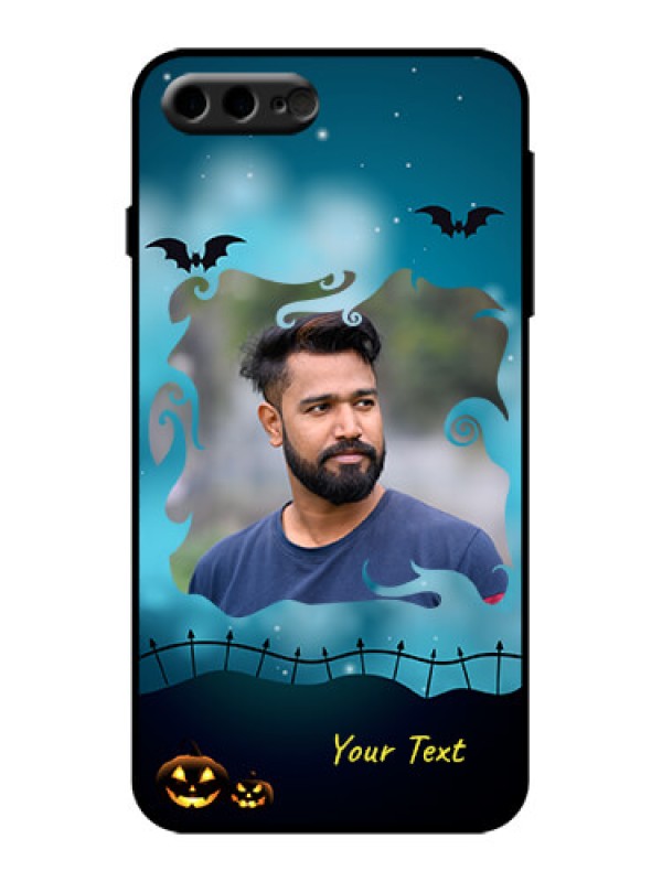 Custom iPhone 7 Plus Custom Metal Phone Case - Halloween Frame Design