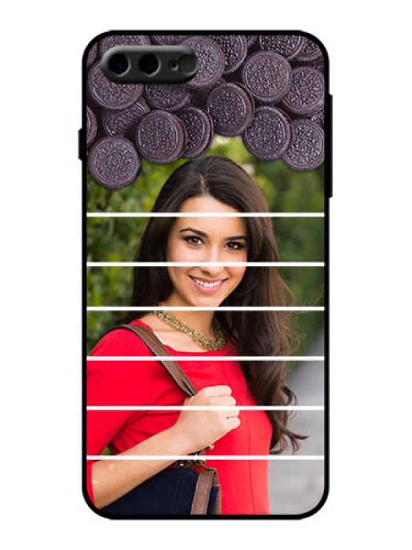 Custom iPhone 7 Plus Custom Metal Phone Case - With Oreo Biscuit Design