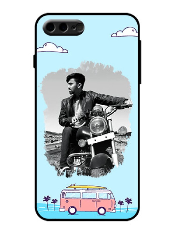 Custom iPhone 7 Plus Custom Metal Phone Case - Travel and Adventure Design