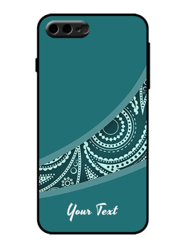 Custom iPhone 7 Plus Custom Metal Phone Case - Semi Visible Floral Design
