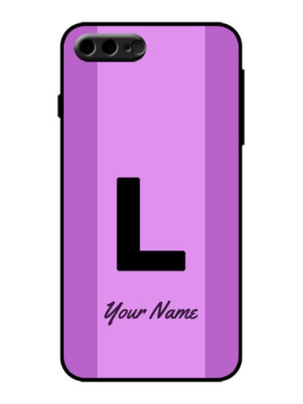 Custom iPhone 7 Plus Custom Metal Phone Case - Tricolor Custom Text Design