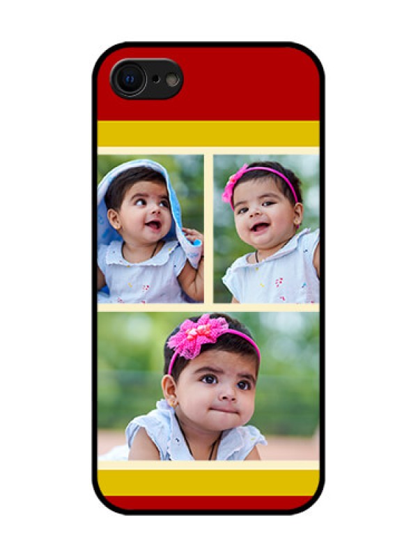 Custom iPhone 7 Custom Metal Phone Case - Multiple Pic Upload Design