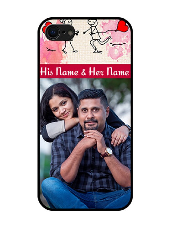 Custom iPhone 7 Custom Metal Phone Case - You And Me Case Design