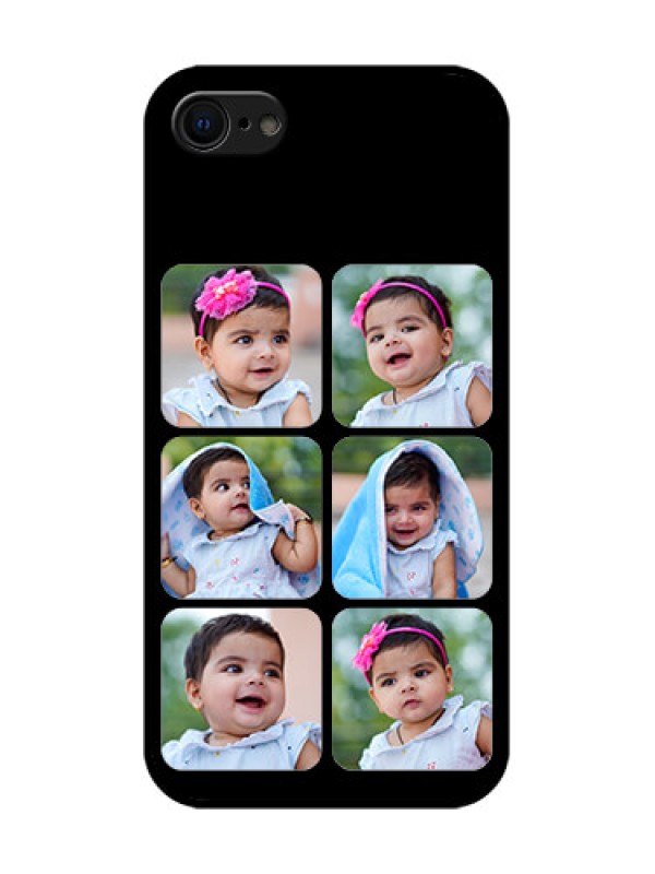 Custom iPhone 7 Custom Metal Phone Case - Multiple Pictures Design