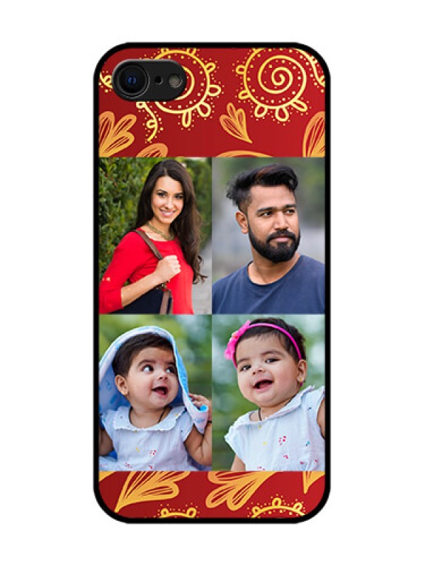 Custom iPhone 7 Custom Metal Phone Case - 4 Image Traditional Design