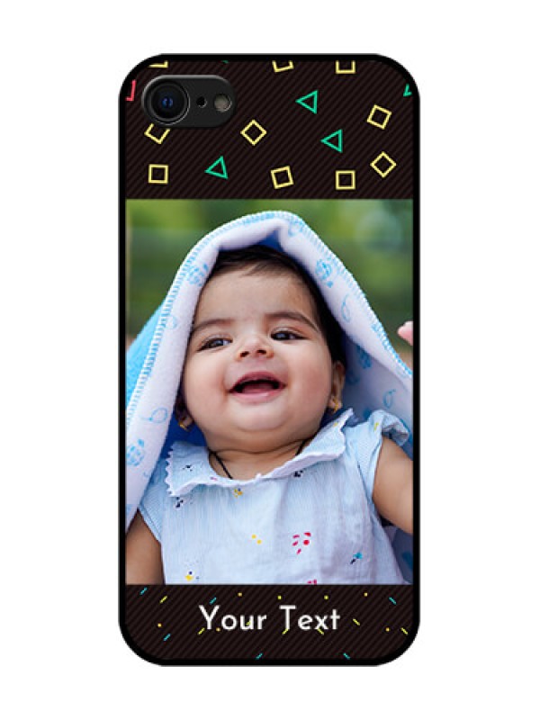 Custom iPhone 7 Custom Metal Phone Case - With Confetti Birthday Design