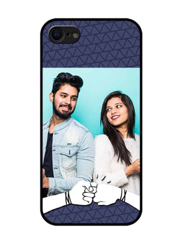 Custom iPhone 7 Custom Metal Phone Case - With Best Friends Design