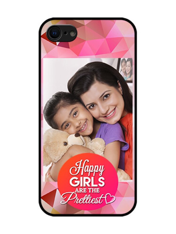 Custom iPhone 7 Custom Metal Phone Case - Abstract Triangle Design