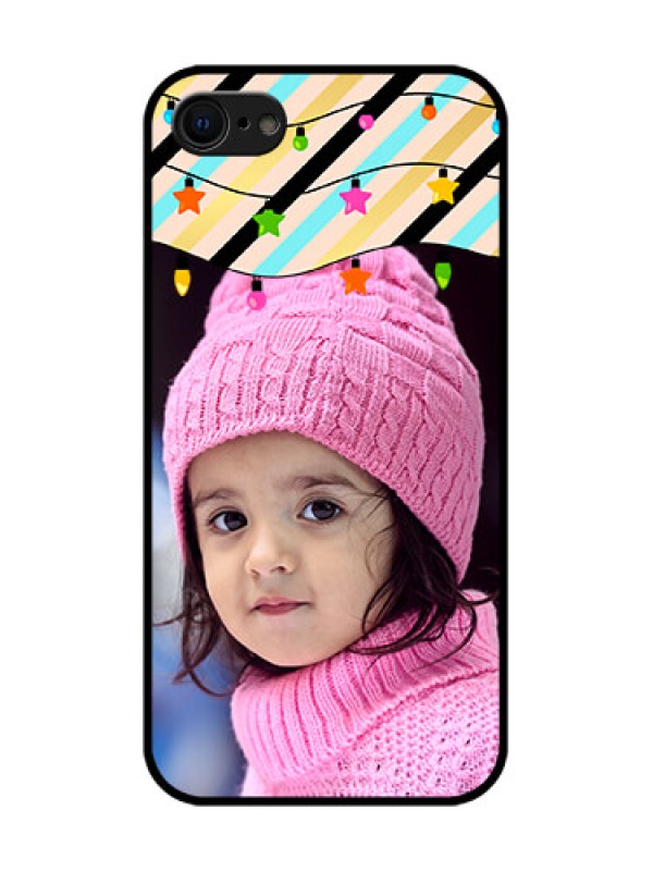 Custom iPhone 7 Custom Metal Phone Case - Lights Hanging Design