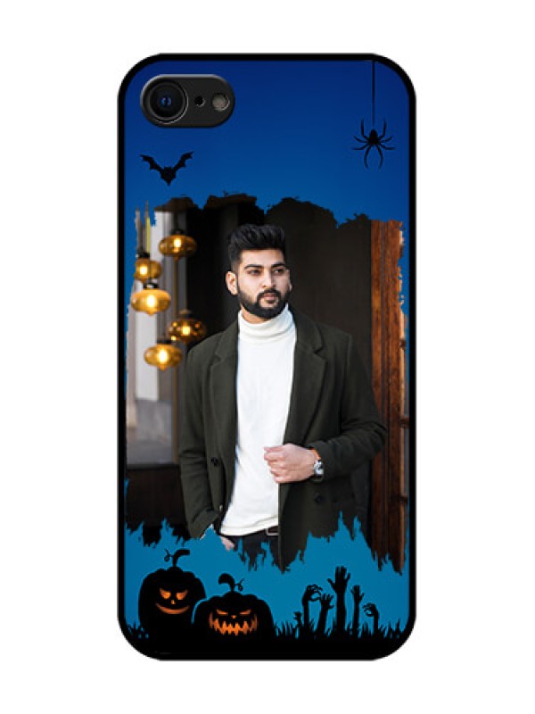Custom iPhone 7 Custom Metal Phone Case - With Pro Halloween Design