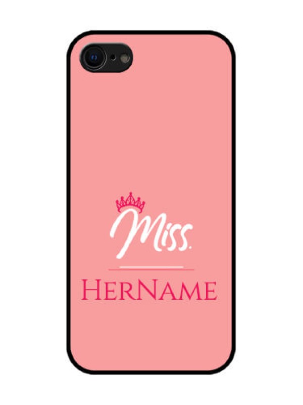 Custom iPhone 7 Custom Metal Phone Case - Mrs With Name Design