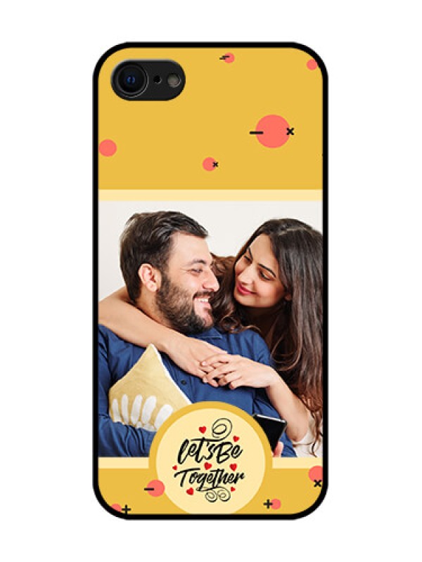Custom iPhone 7 Custom Metal Phone Case - Lets Be Together Design