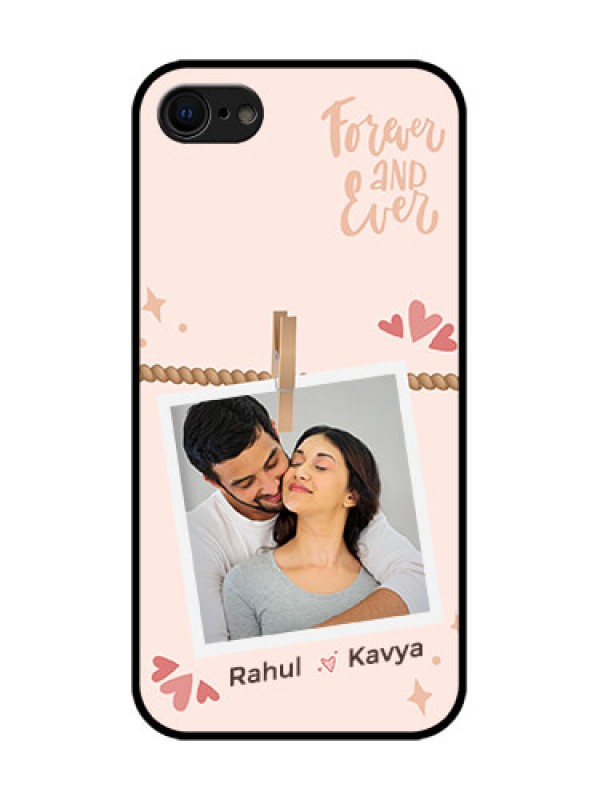 Custom iPhone 7 Custom Metal Phone Case - Forever And Ever Love Design