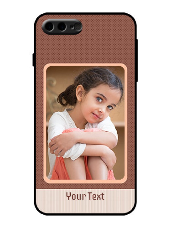 Custom iPhone 8 Plus Custom Metal Phone Case - Simple Pic Upload Design