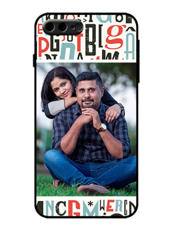 Custom iPhone 8 Plus Custom Metal Phone Case - Alphabet Design