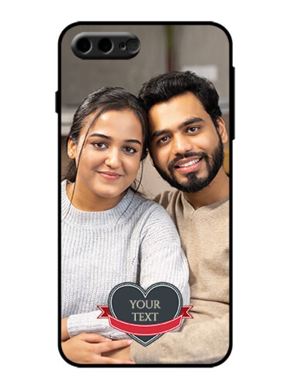 Custom iPhone 8 Plus Custom Metal Phone Case - Just Married Couple Design