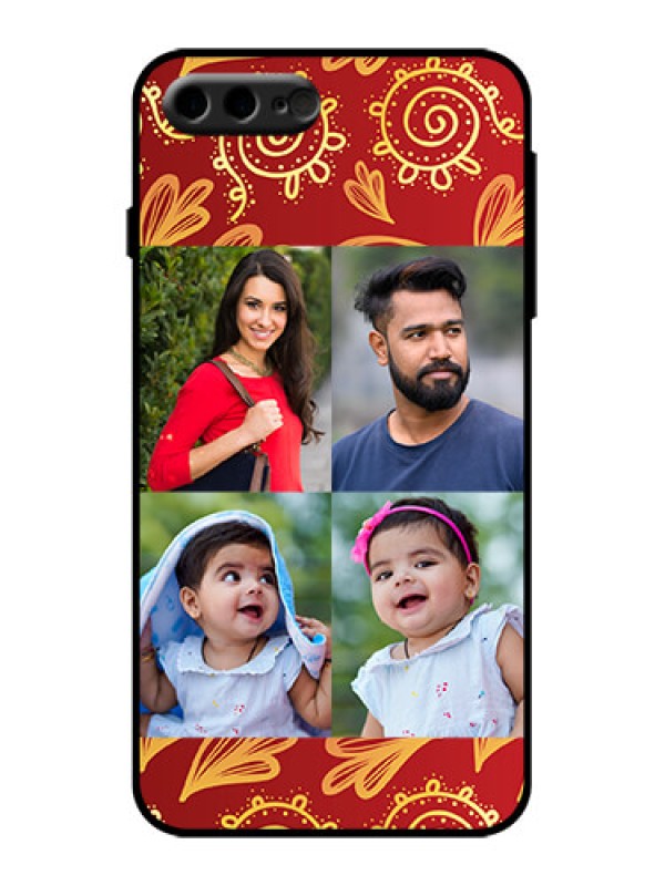 Custom iPhone 8 Plus Custom Metal Phone Case - 4 Image Traditional Design