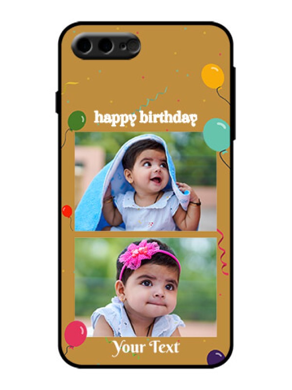 Custom iPhone 8 Plus Custom Metal Phone Case - Image Holder With Birthday Celebrations Design