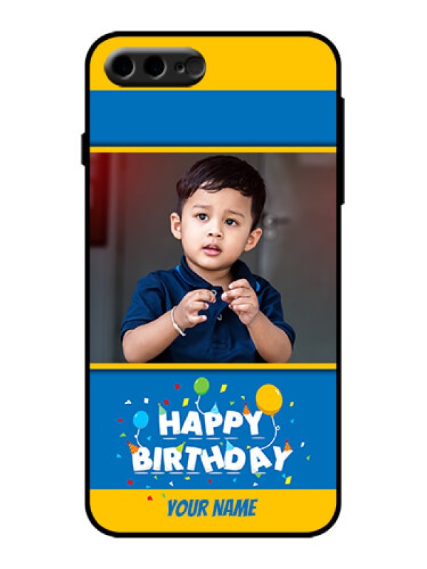 Custom iPhone 8 Plus Custom Metal Phone Case - Birthday Wishes Design