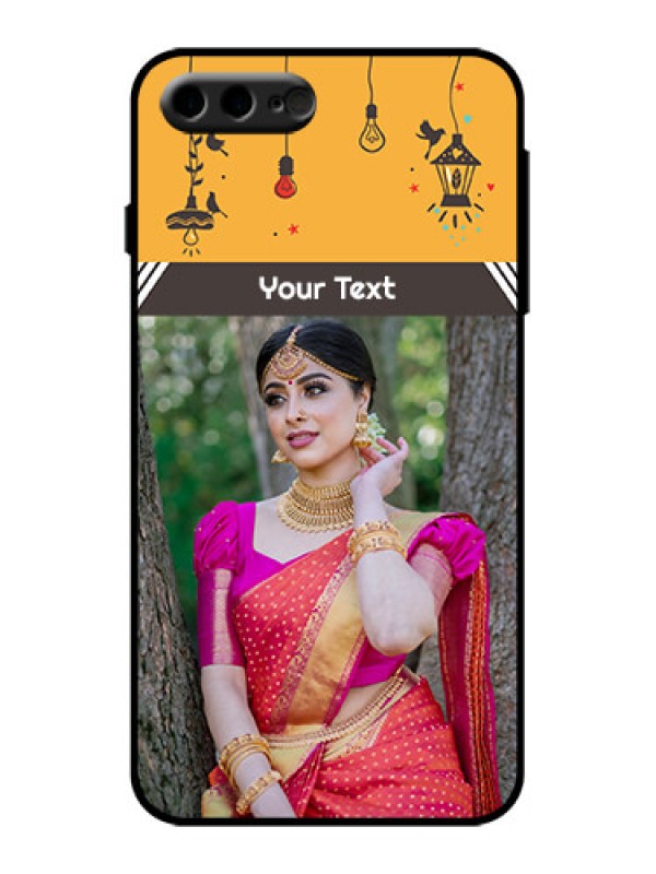 Custom iPhone 8 Plus Custom Metal Phone Case - With Family Picture And Icons