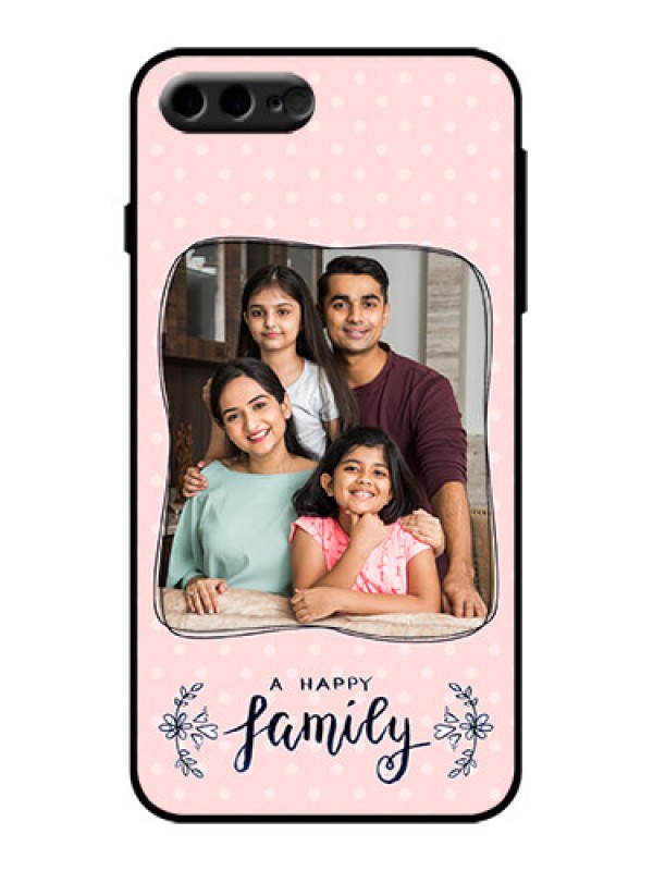 Custom iPhone 8 Plus Custom Metal Phone Case - Family With Dots Design
