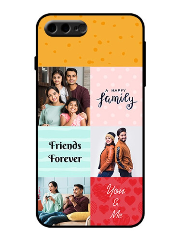 Custom iPhone 8 Plus Custom Metal Phone Case - Images With Quotes Design