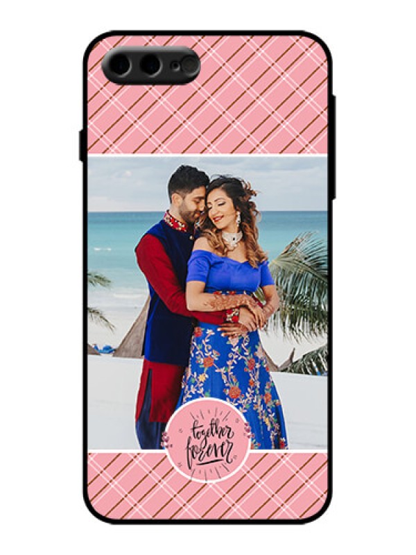Custom iPhone 8 Plus Custom Metal Phone Case - Together Forever Design