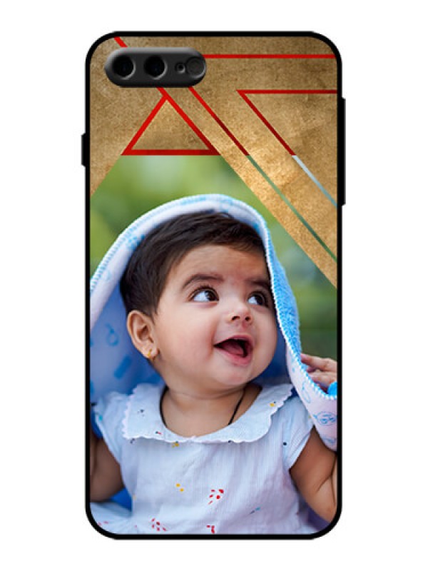 Custom iPhone 8 Plus Custom Metal Phone Case - Gradient Abstract Texture Design