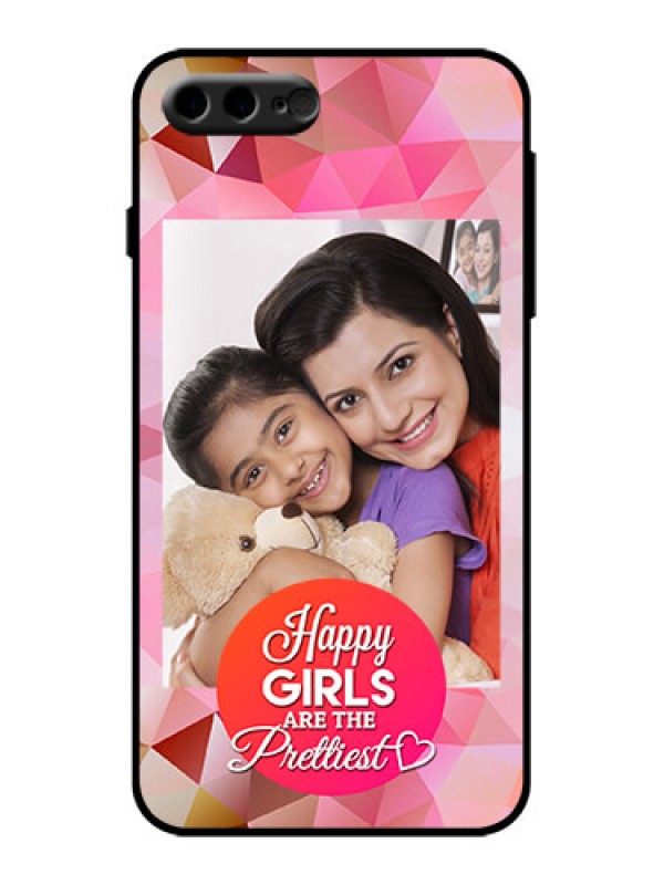 Custom iPhone 8 Plus Custom Metal Phone Case - Abstract Triangle Design