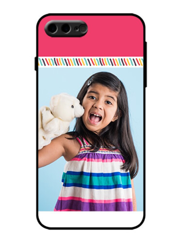 Custom iPhone 8 Plus Custom Metal Phone Case - Line Art Design