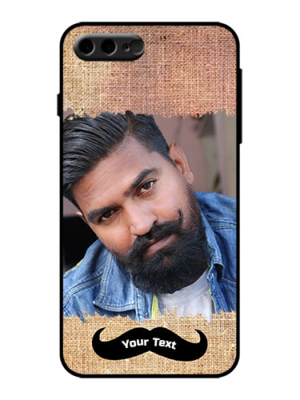 Custom iPhone 8 Plus Custom Metal Phone Case - With Texture Design