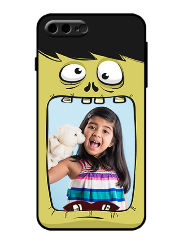 Custom iPhone 8 Plus Custom Metal Phone Case - Cartoon Monster Back Case Design