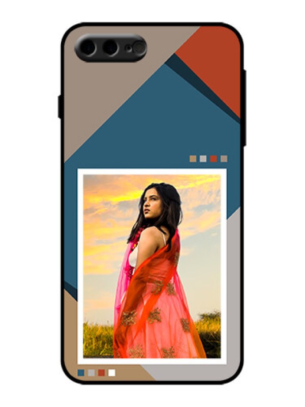 Custom iPhone 8 Plus Custom Metal Phone Case - Retro Color Pallet Design